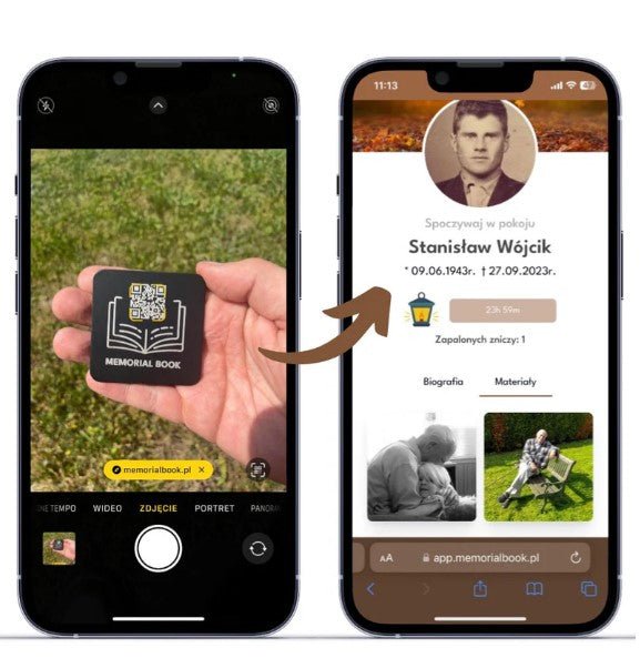 Kod QR na nagrobku: innowacyjne upamiętnianie przodków - Memorial Book